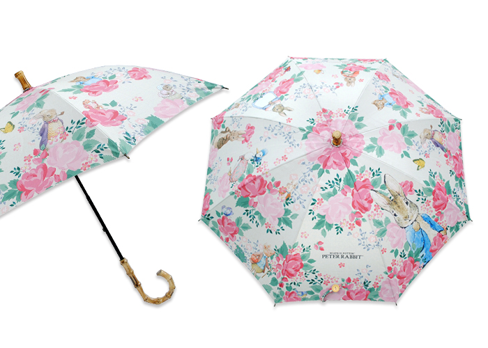 お花に囲まれたピーターラビットの晴雨兼用傘が新発売！ | ピーター 